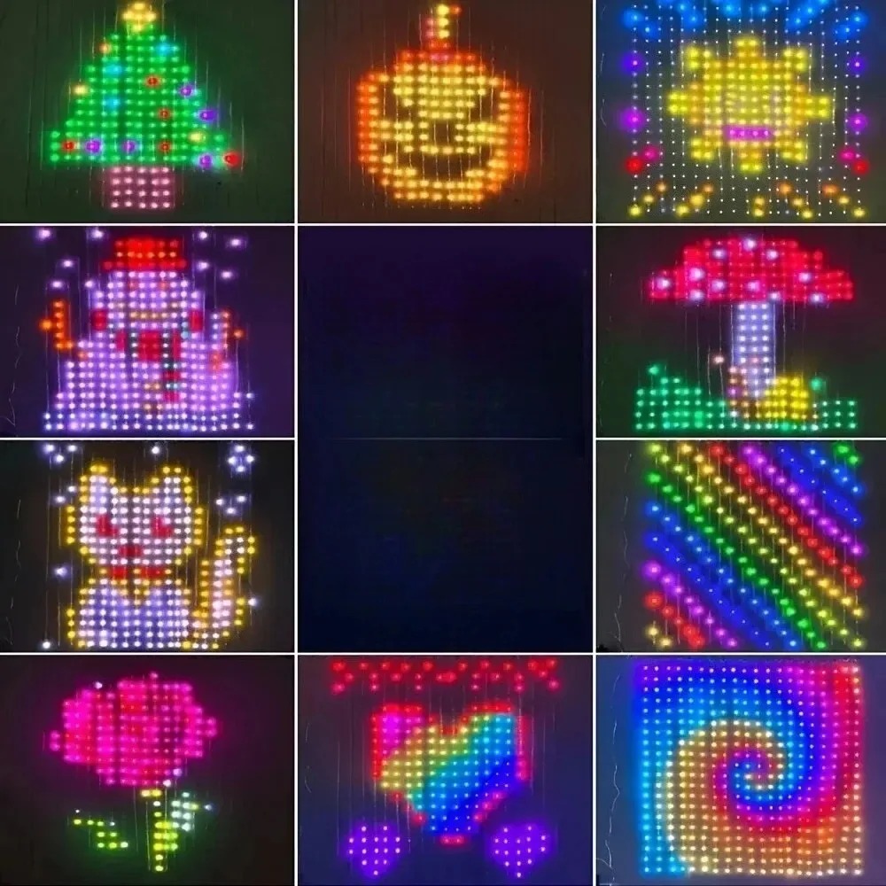Lighting Christmas Decor - Luci a tenda LED con pixel,