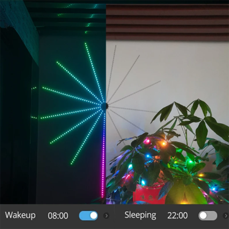 Decor Lighting Address - Striscia LED RGB Effetto Fuochi d'Artificio,