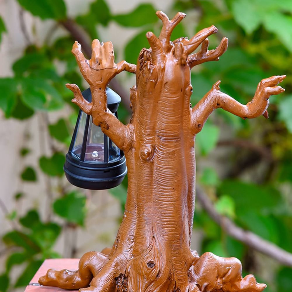 Outdoor Lighting Decor Ideas - Statuetta di Spirito dell'Albero in Resina