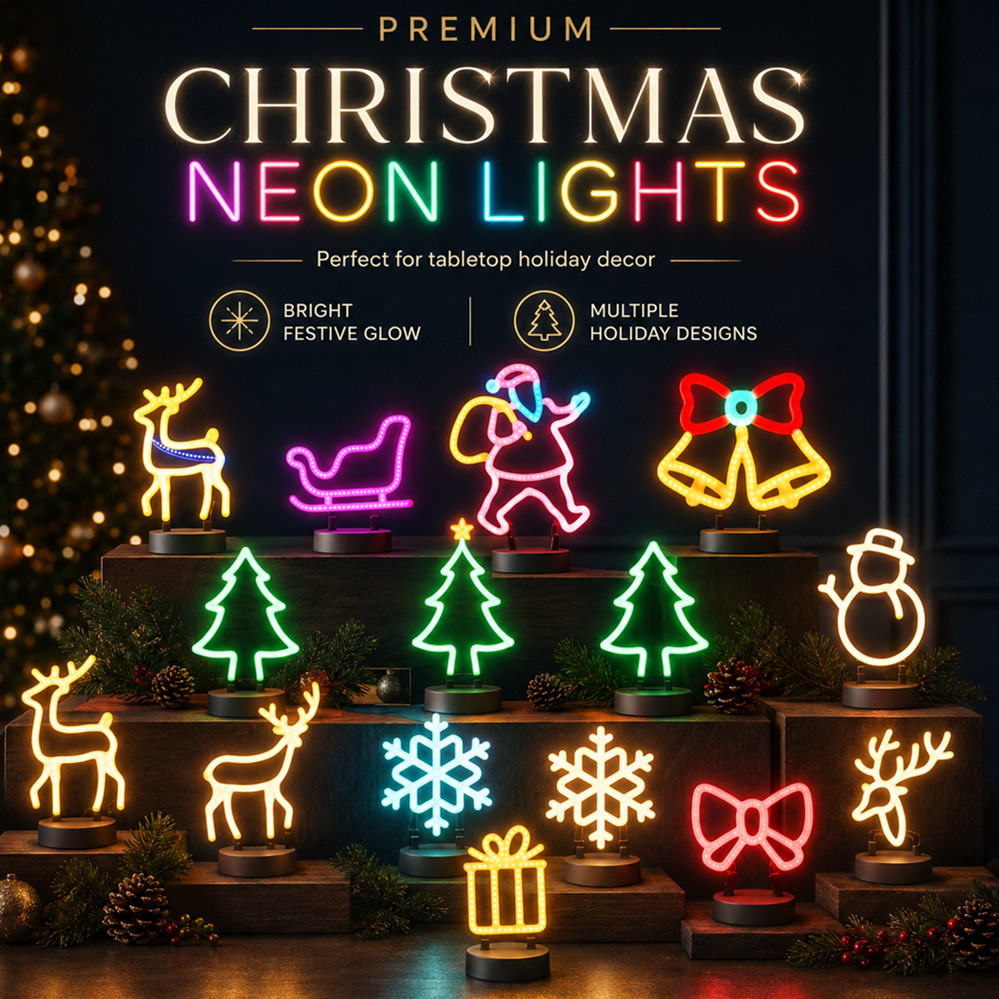 Lighting Christmas Decor - Decorazione Natalizia, Insegna Luminosa a LED,