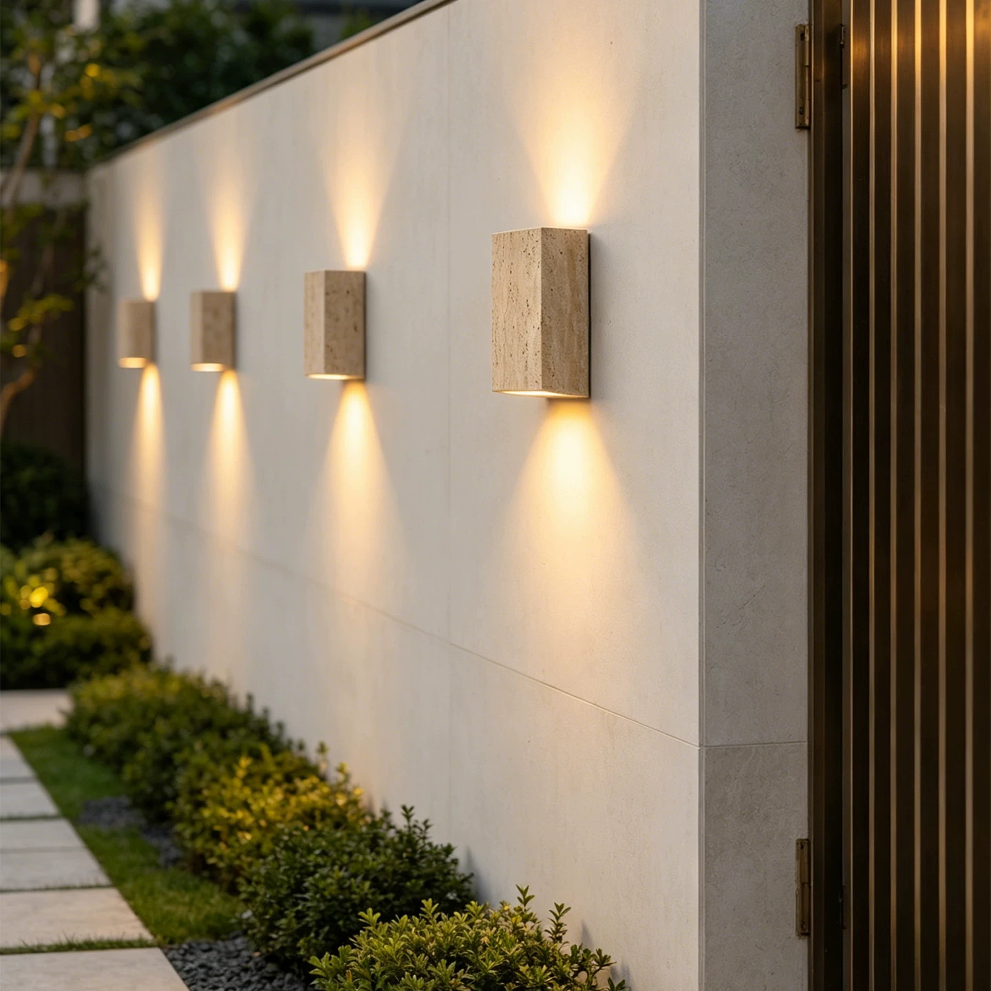 Decor Lighting Cy - Lampada da Parete in Pietra Gialla