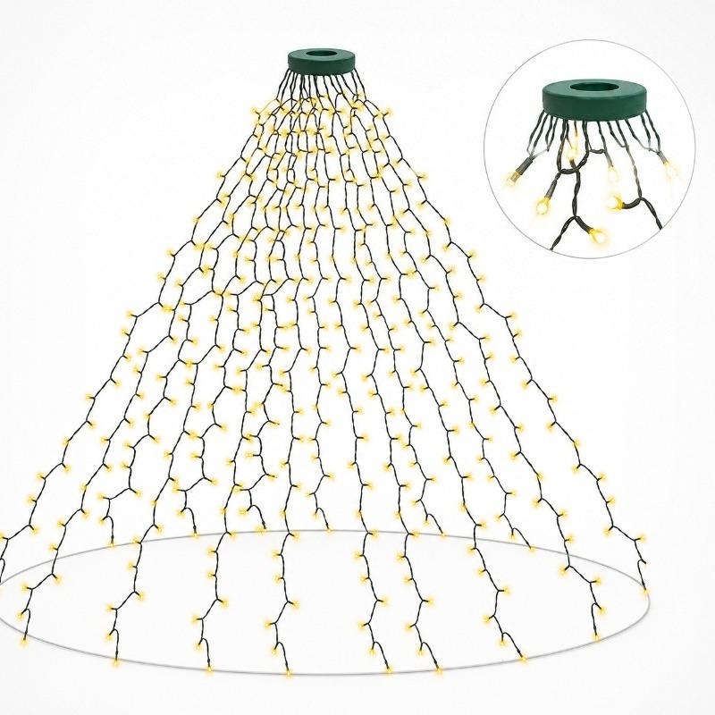 Lighting Christmas Decor - Luci a Stringa LED USB Impermeabili,