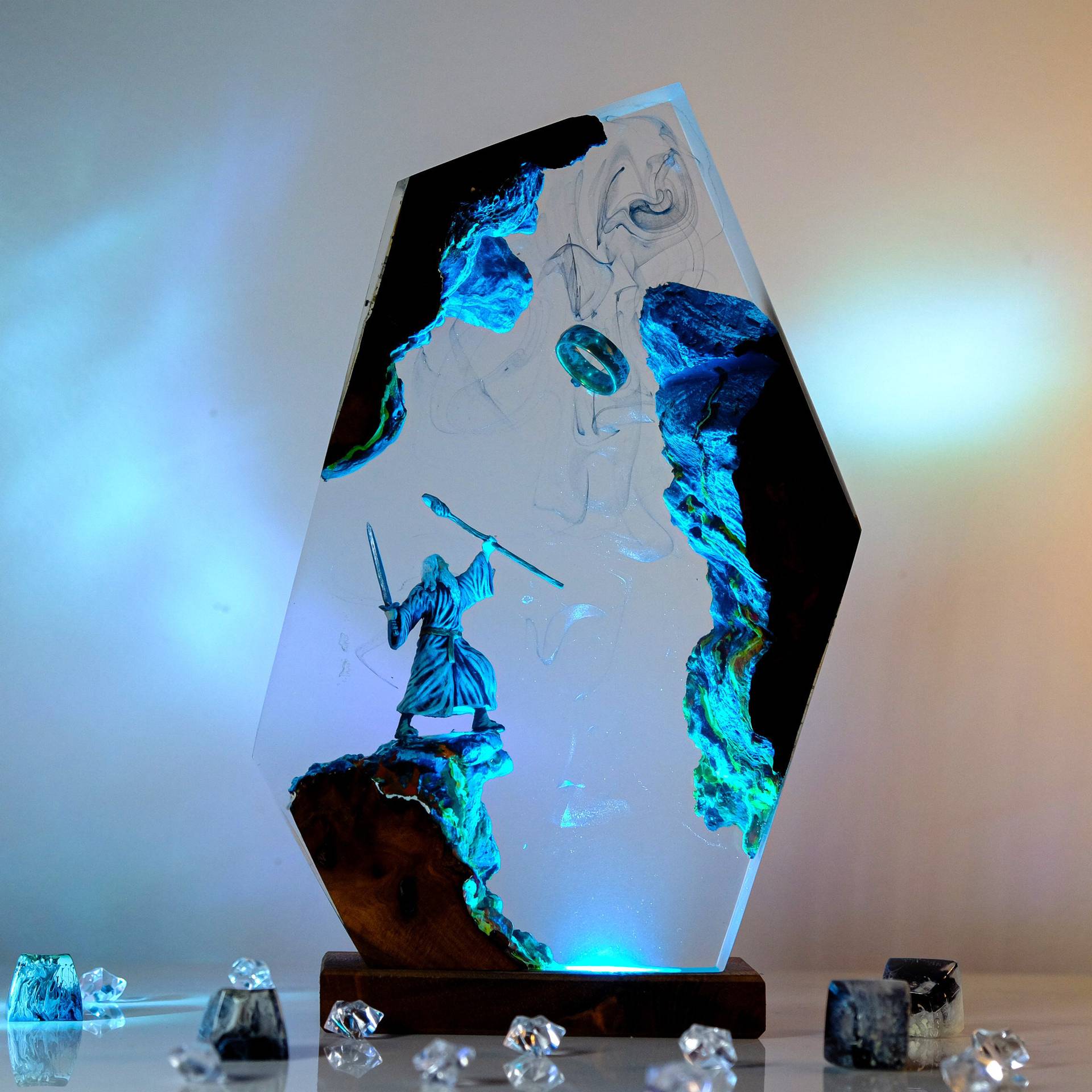 Lighting Christmas Decor - Lampada da Tavolo in Resina con
