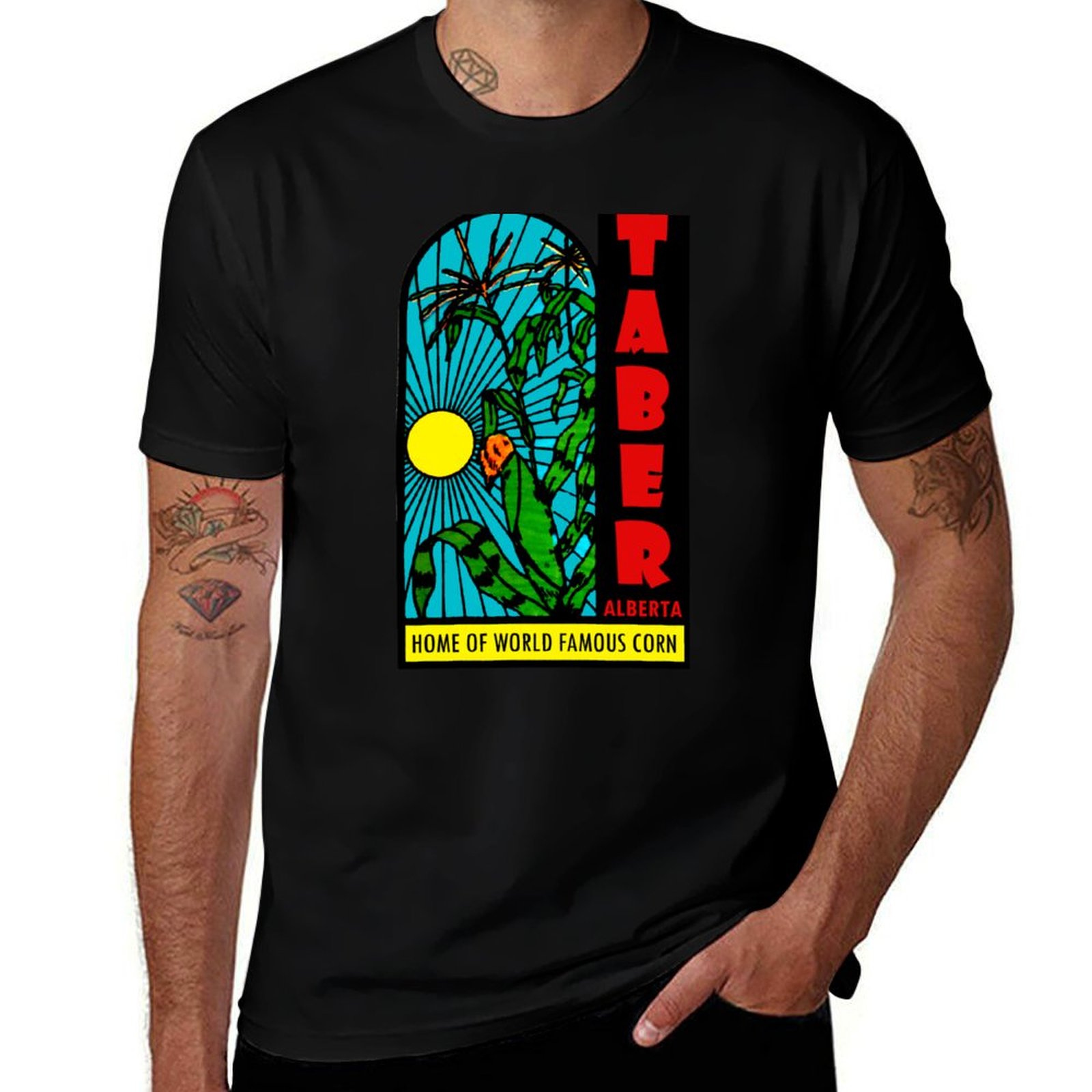 Alberta Lighting & Decor Edmonton Ab - T-Shirt Taber Alberta Corn Vintage Travel
