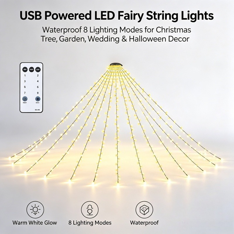 Luci a stringa LED USB, luci i - Lighting Christmas Decor recensione e prezzo