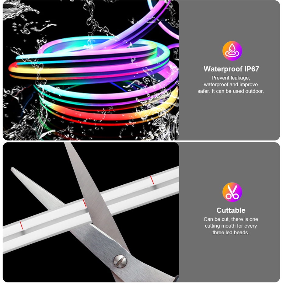 Striscia LED Neon RGBIC 12V 84 - Decor Lighting Uk recensione e prezzo